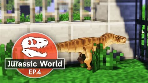 Minecraft Jurassic World Mod Pack Ep4 กำเนิดราชาแห่งยุค จูราสสิค