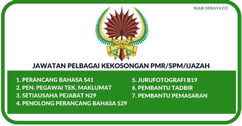 Malaysian language regulator and publisher. Dewan Bahasa dan Pustaka (DBP) - Kekosongan Jawatan ...