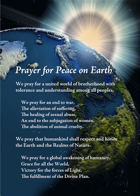 Prayer For Peace On Earth By Tarra Light Dreamweaver333