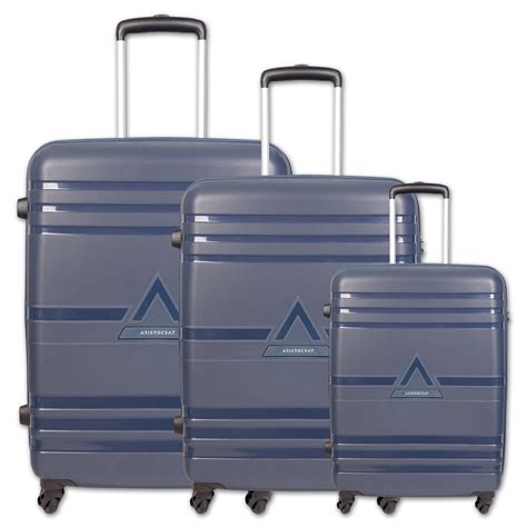 V I P Hard Body Set Of Luggage Aristocrat Jet Trolley Bag Antitheft