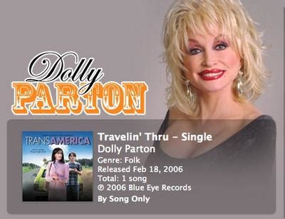 Dolly parton's official music video for travelin' thru from the 2005 movie 'transamerica'. Logopolis: Dollymania