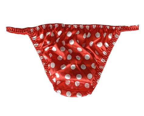 Soft Satin Polkadot Sissy Tanga Knickers Underwear Briefs Panties Sizes