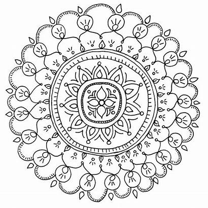 Coloring Pages Downloadable Adult Adults Mandala Diy