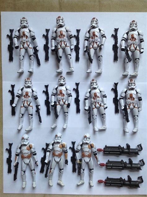 Clone Trooper Action Figure Lot ~ Action Figure Collections