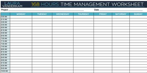 24 Hour Time Management Worksheet The Best And Most Comprehensive