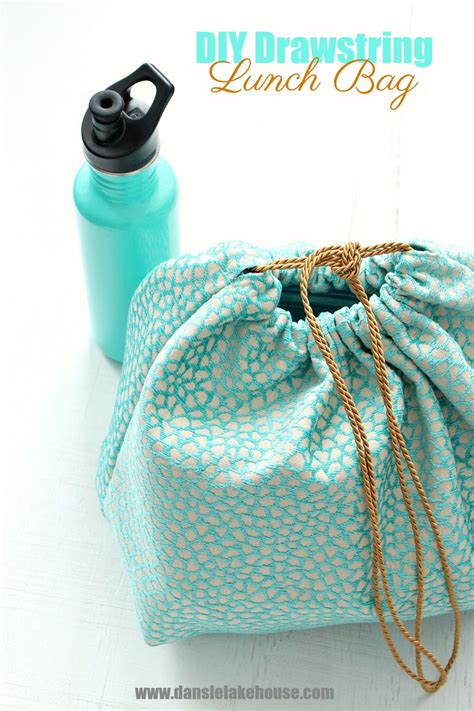 Easy Diy Cloth Lunch Bag Tutorial How To Make A Drawstring Lunch Bag