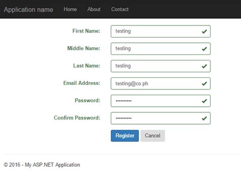 ASP NET MVC 5 Client Side Form Validation Using JQuery And Bootstrap