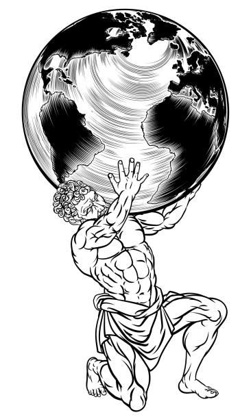 Atlas Statue Illustrations Royalty Free Vector Graphics And Clip Art