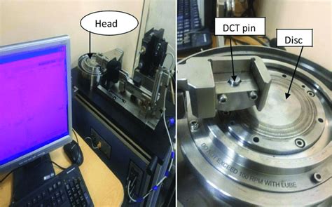 Dry Test On Pin On Disc Wear Tester Download Scientific Diagram