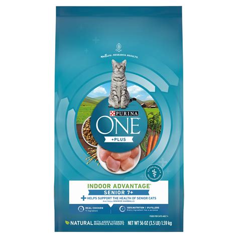 Purina One High Protein Natural Senior Dry Cat Food Indoor Advantage