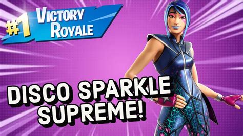 Disco Sparkle Supreme Skin Gameplay In Fortnite Youtube