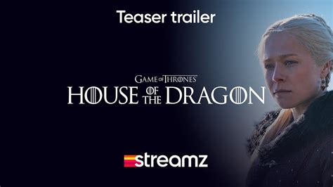 House of the Dragon Officiële Teaser Trailer HBO Streamz YouTube