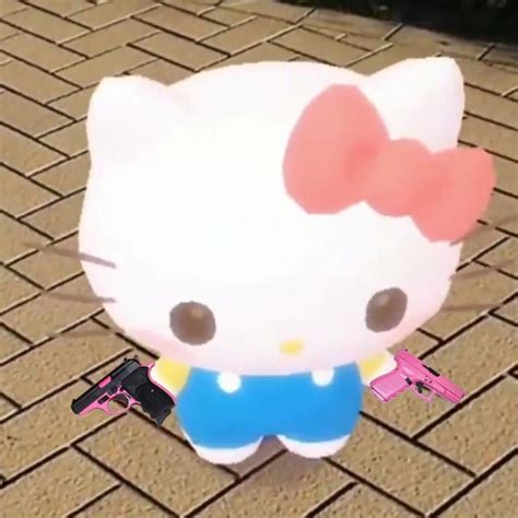 Guns Kitty🤰🏿 Hello Memes Melody Hello Kitty Hello Kitty Drawing