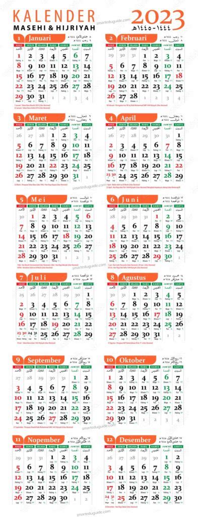 Hijriah Calendar 2023 Indonesian Holidays