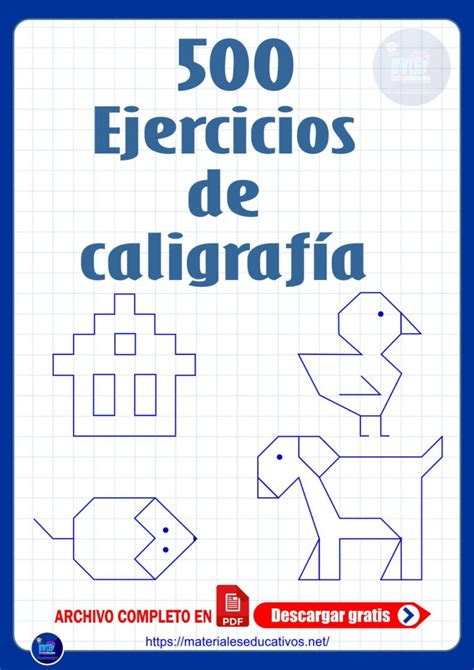 500 Ejercicios De Caligrafía I Material Educativo Gratis 3a2