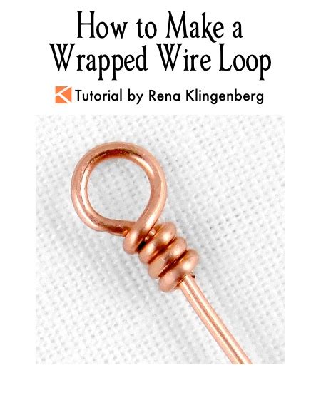 How To Make A Wrapped Wire Loop Video Jewelry Making Journal