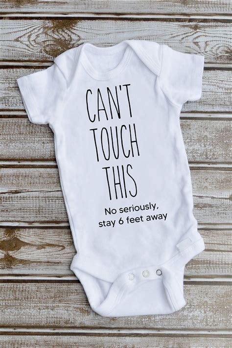 Cant Touch This Baby Onesie Personalized Onesie Funny Baby