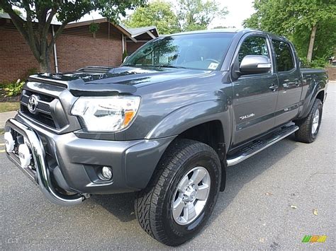 The toyota tacoma colors on this page may go by several different names and the color sample shown above for 2013 toyota tacoma is approximate. 2013 Magnetic Gray Metallic Toyota Tacoma V6 SR5 Double Cab 4x4 #115973836 Photo #29 | GTCarLot ...