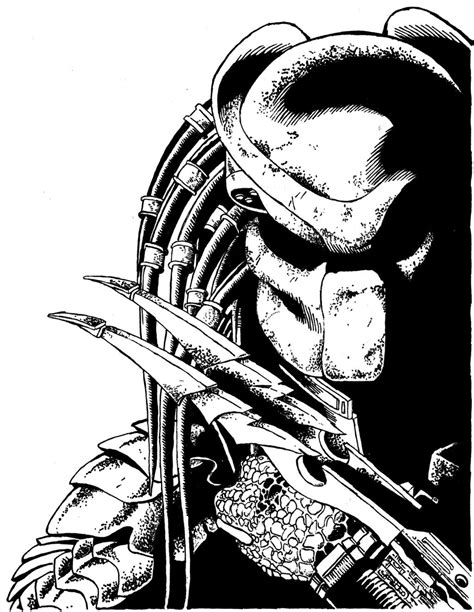 Predator Ink Drawing By Whistle72 On Deviantart