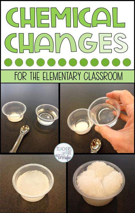 Physical And Chemical Changes Physical Science Experiments Chemical