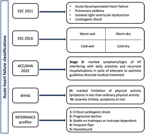 Acute Heart Failure Classifications Download Scientific Diagram