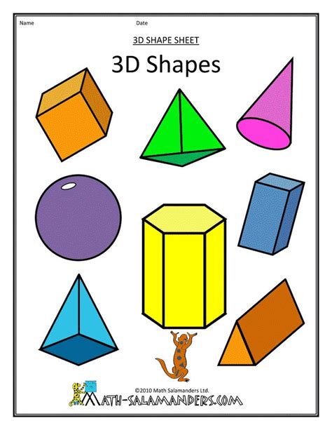 Identify Shapes As Two Dimensional Lying In A Plane Flat Or Three