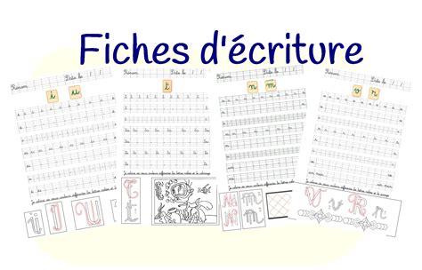Prêt pour ce premier exercice d'écriture créative ? Fiches D'entraînement D'écriture Cursive destiné Exercice ...