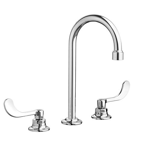 Monterrey 8 Inch Widespread Gooseneck Faucet With 3rd Water Inlet 15 Gpm