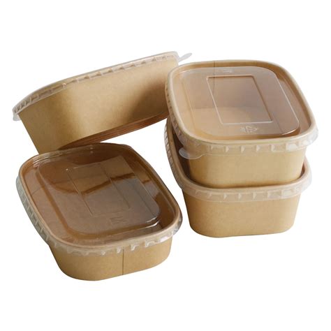 Supply Eco Bamboo Food Container Take Away Paper Lunch Box Fast Food Packaging Box Wholesale