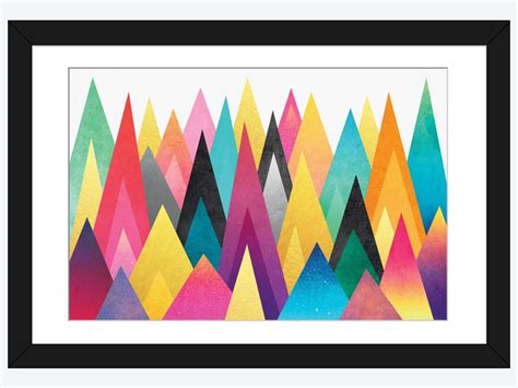 Dreamy Peaks Framed Print By Elisabeth Fredriksson Icanvas