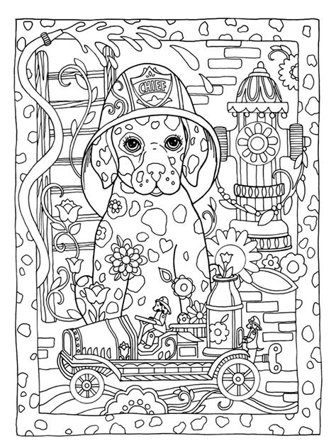 Marjorie Sarnat Dazzling Dogs Dover Coloring Pages Dog Coloring Book