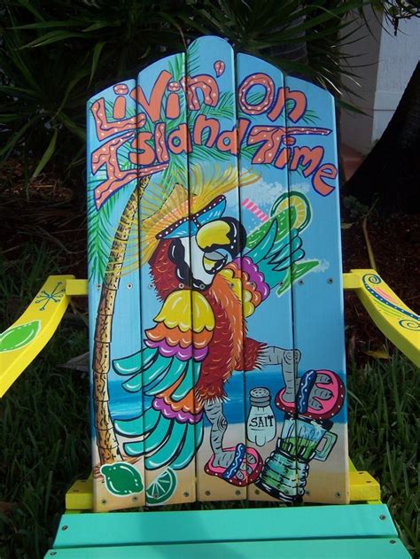 Adirondack beach chair w/ 2 positions: Hand Painted Adirondack Chairs Beach Scenes 2015 Amazing ...