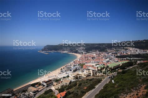 Beautiful View Of Sesimbra Village In Portugal Stock Photo Download