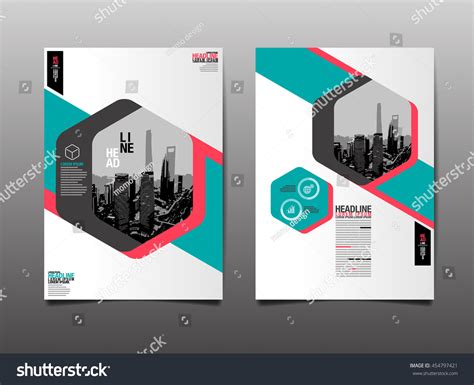 Layout Design Template Cover Book Geographic Stock Vector 454797421