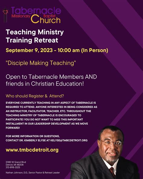 2023 Teaching Ministry Training Retreat Disciple Making Teaching