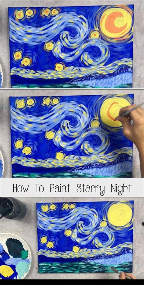How To Draw Starry Night Step By Step At Drawing Tutorials