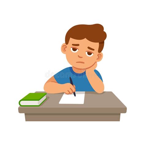 Kid Doing Homework Clipart