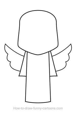 Angel drawing (Sketching + vector)