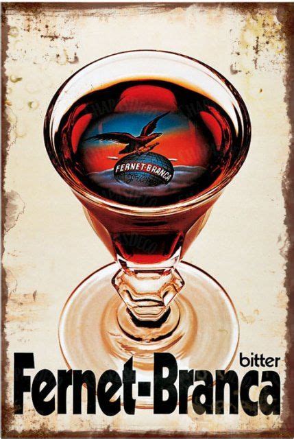 Fernet Branca Poster Beverage Poster Cooking Art Fernet Branca