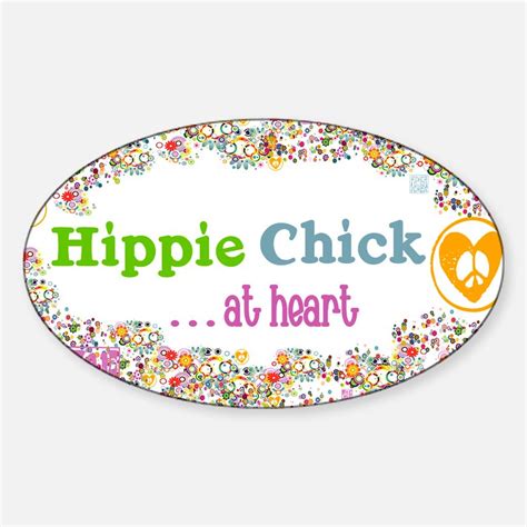 Hippie Chick Bumper Stickers Car Stickers Decals And More