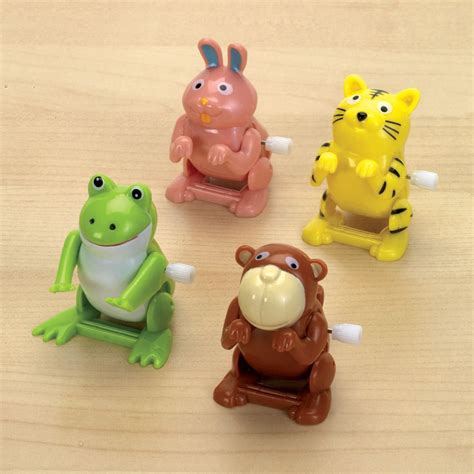 Set Of Four Wind Up Flipping Animal Toys Bits And Pieces Uk