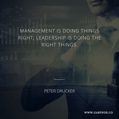 Management Is Doing Things Right Leadership Is Doing The Right Things