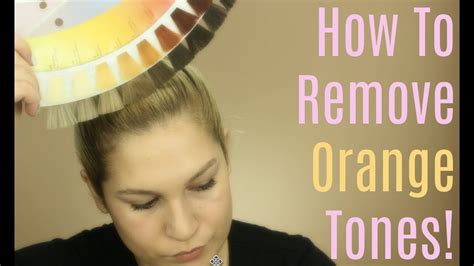 how to remove neutralize brassy orange hair youtube