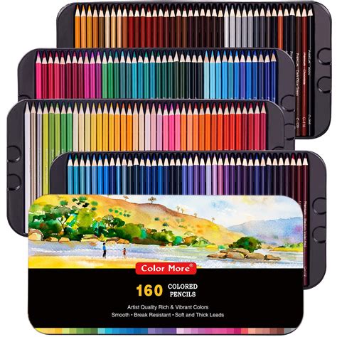 Buy 160 Color Artist Colored Pencils Set For Adult Coloring Bookssoft