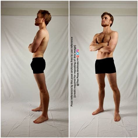 Male Standing With Arms Crossed Pose By Theposearchives On Deviantart