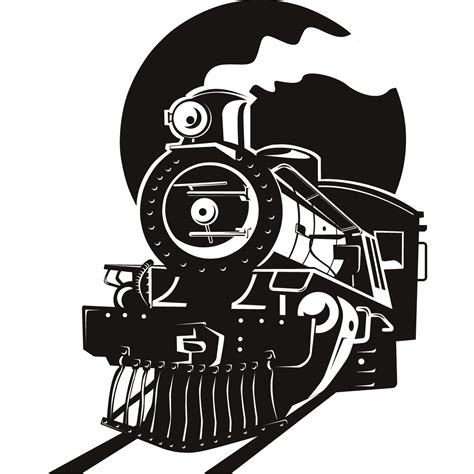 Steam Train Silhouette At Getdrawings Free Download