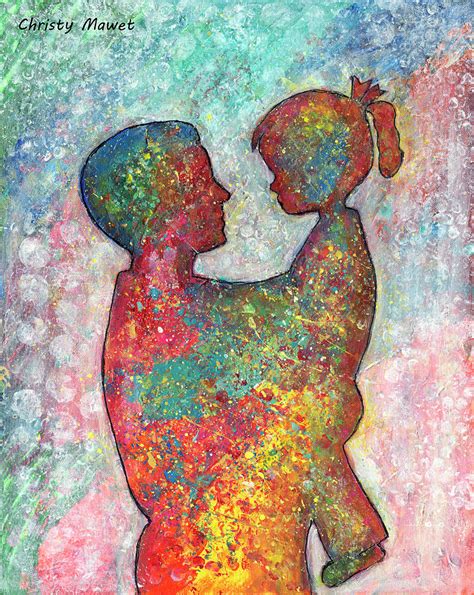 Father And Daughter Painting By Christy Mawet Fine Art America
