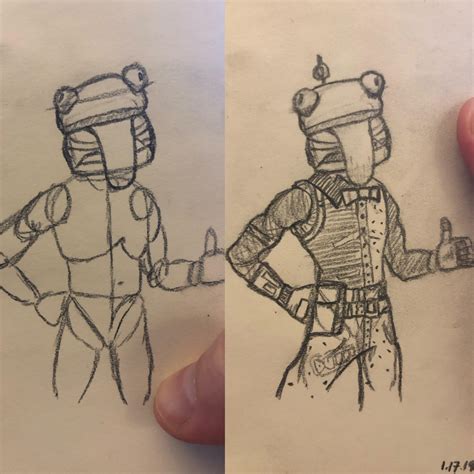 Im Learning To Draw And Appying The Lessons To Fortnite Characters