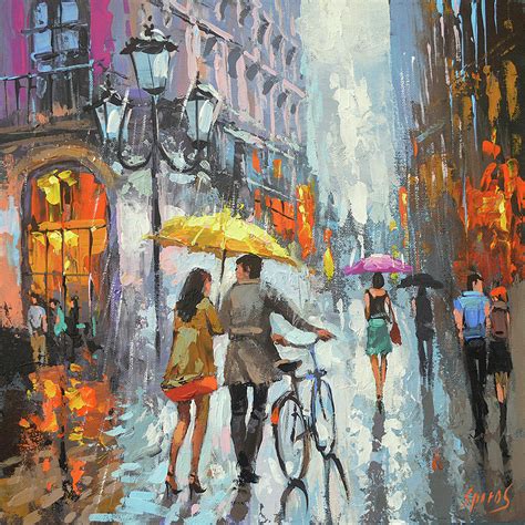On A Cloudy Day Painting By Dmitry Spiros