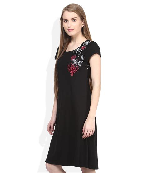 Buy Enamor Black Nighty Online At Best Prices In India Snapdeal